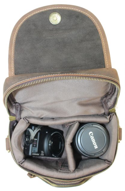 Leather Vintage Camera Bag - Image 5